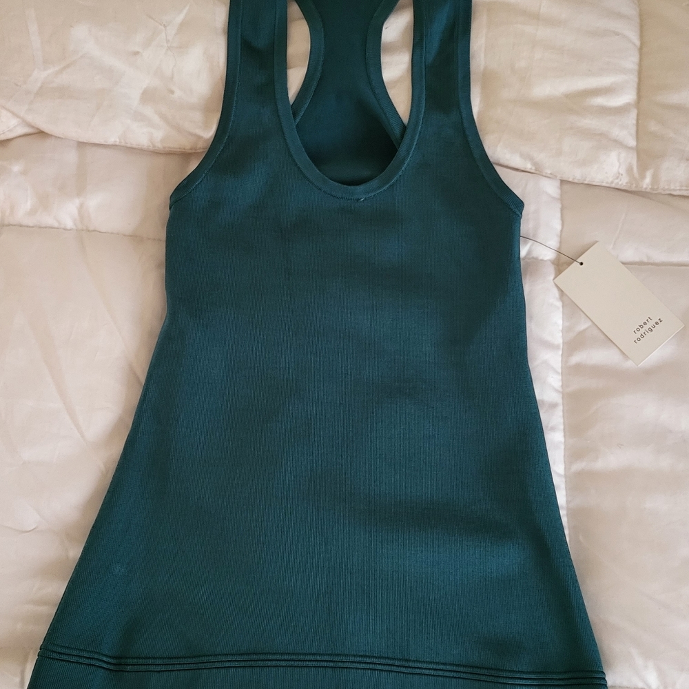Robert Rodriguez collection top and skirt teal sz S - Picture 12 of 13